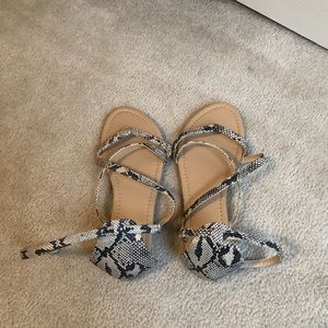 Snakeskin sandals